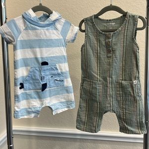 12M Boy Shark & Striped Jumper Bundle